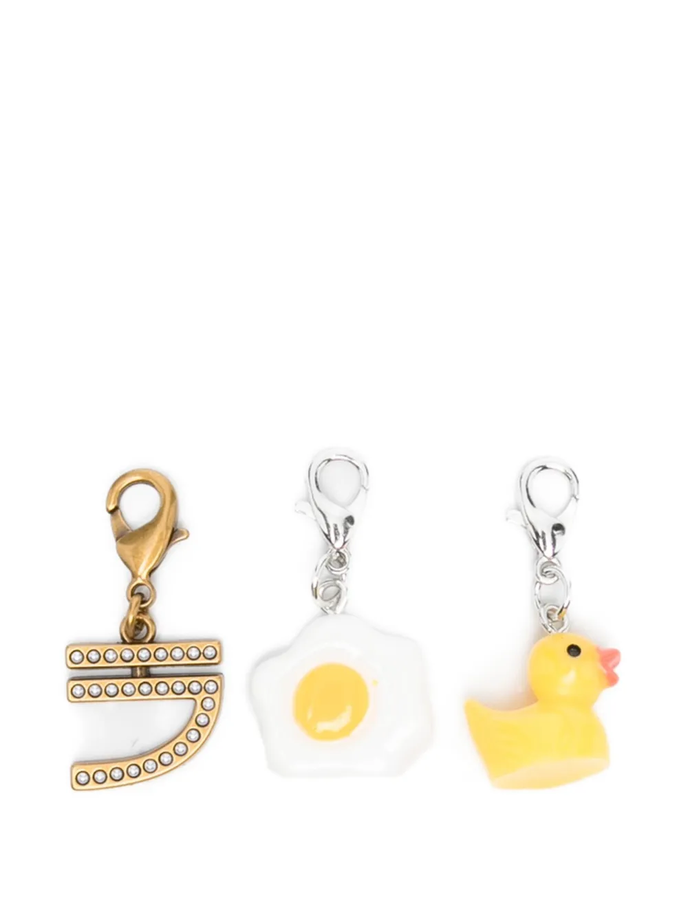 Puraai logo-charm shoe accessories set - Gold