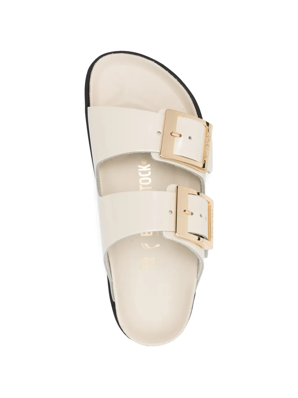Birkenstock Arizona Droplet sandalen met gesp Beige
