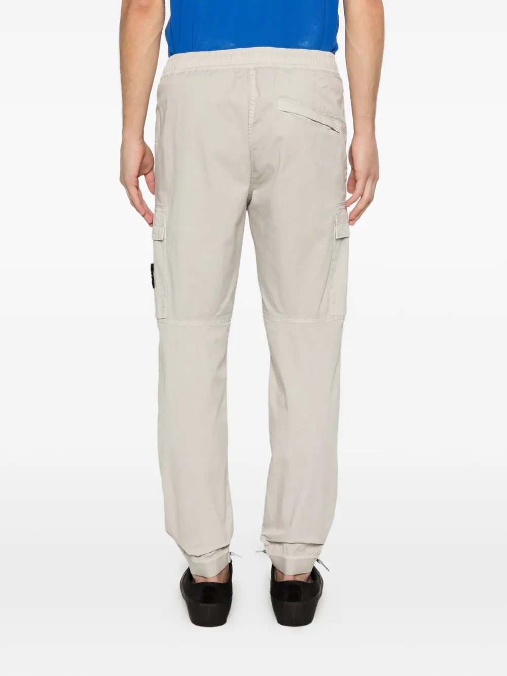 Stone Island Cargo broek met logopatch Beige