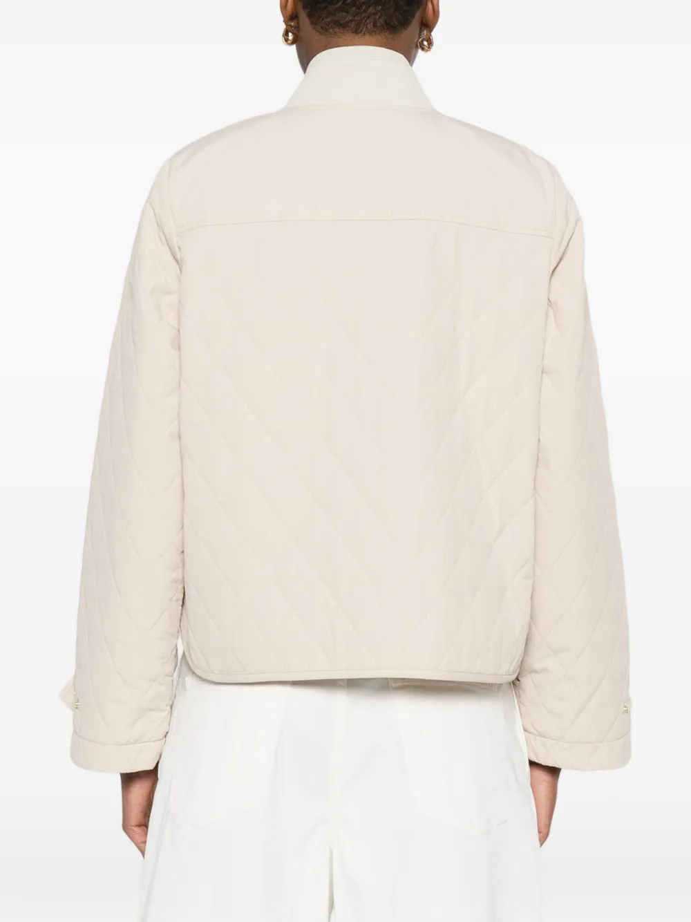 Barbour Gewatteerd jack Beige