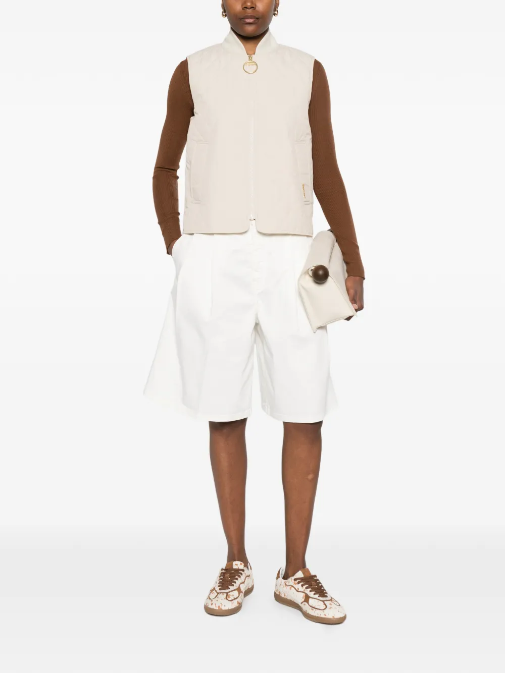 Barbour Bodywarmer met rits Beige