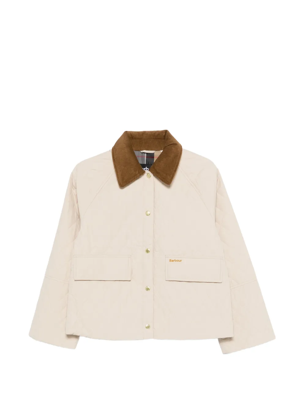 Barbour corduroy-collar jacket - Toni neutri