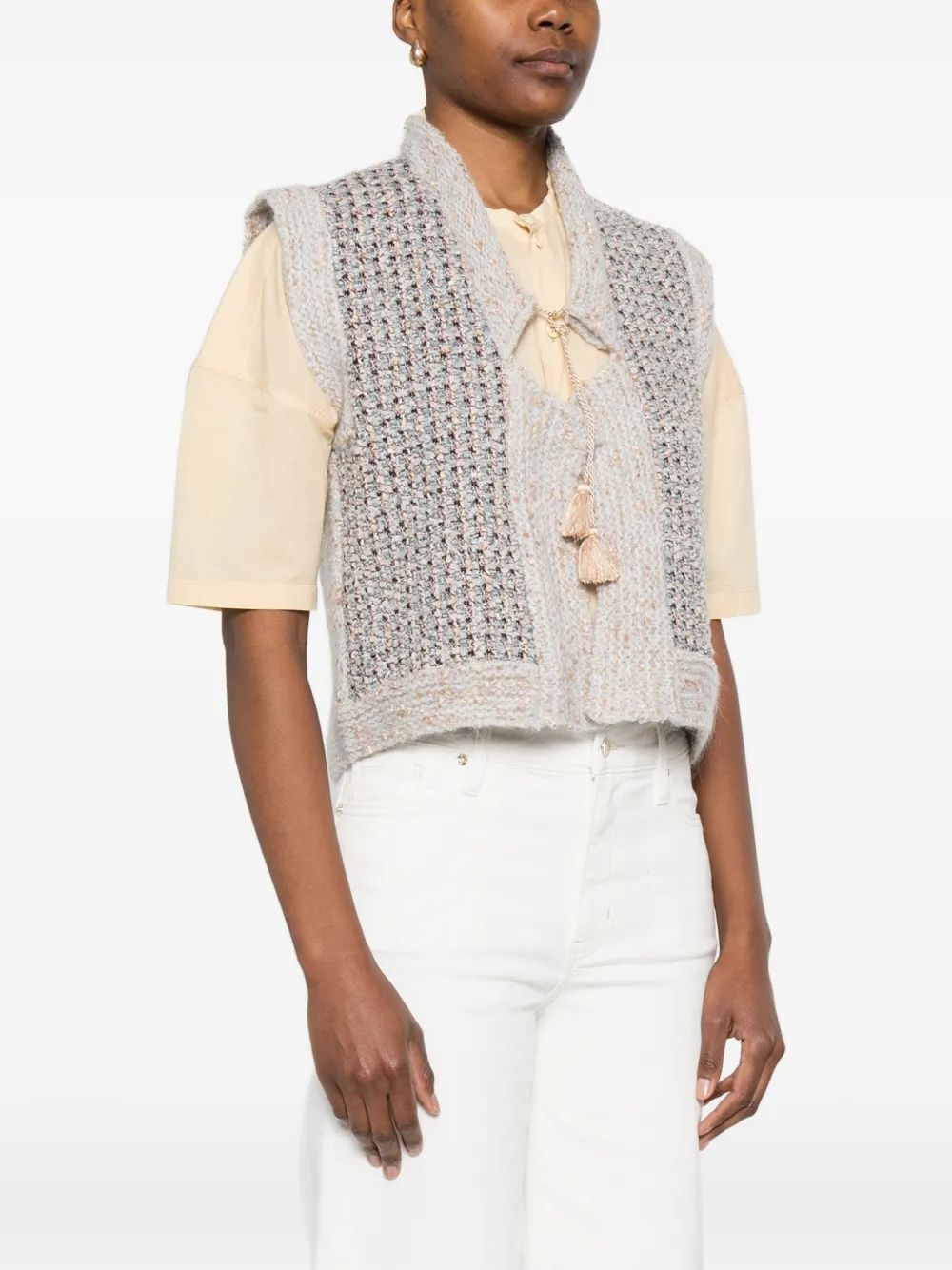  Forte Forte Sleeveless Cardigan - Grey 