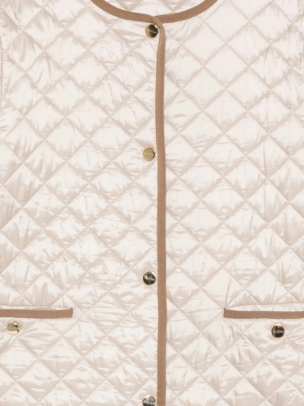 Max Mara Long-sleeve Buttoned Jacket In Neutral