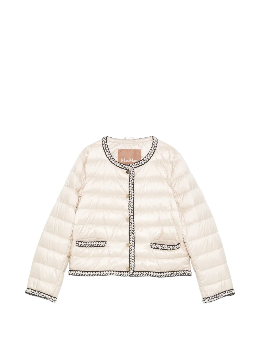 Max Mara Geknöpfte Jacke - Nude