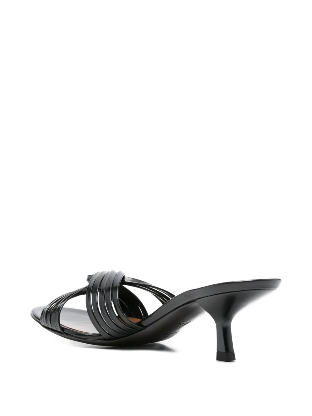 Giuseppe Zanotti Leren sandalen Zwart