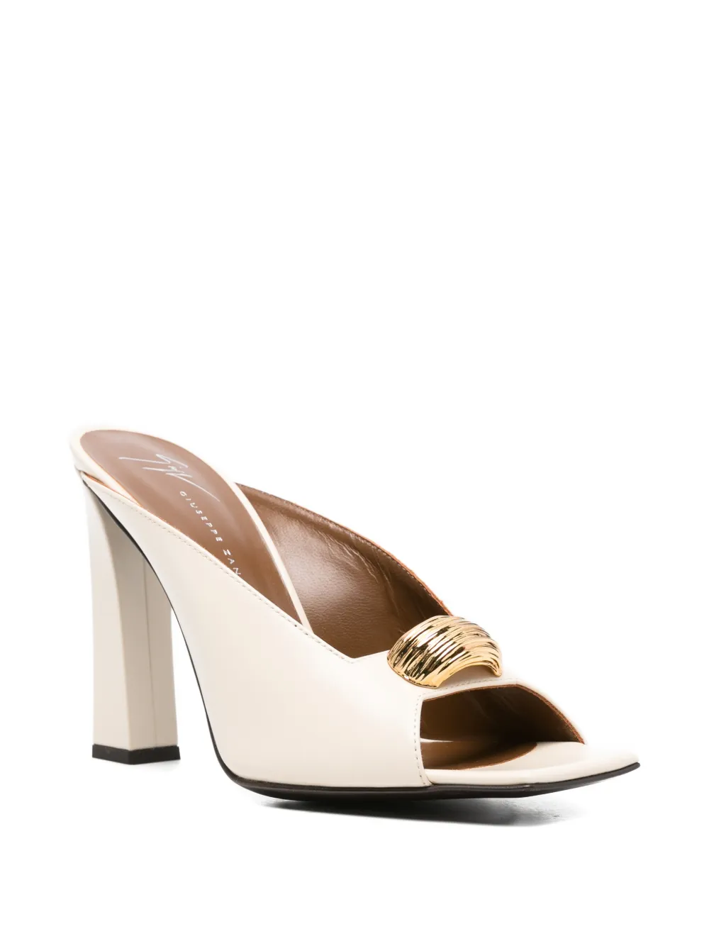 Giuseppe Zanotti Leren sandalen Beige