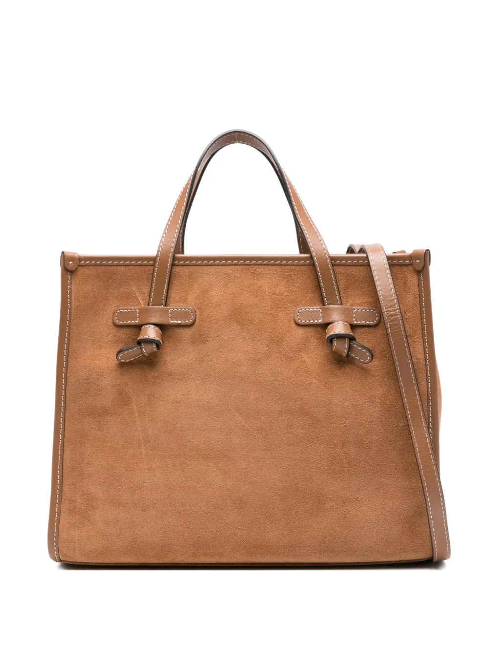 GIANNI CHIARINI Miss Marcella 32 tie-detail tote bag - Marrone