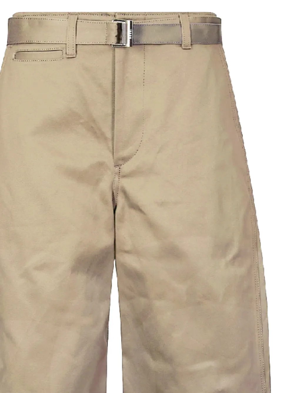  Sacai Belted Trousers - Neutrals 