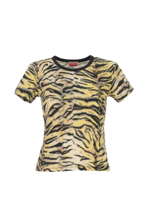 Kenzo tiger-print crew-neck T-shirt