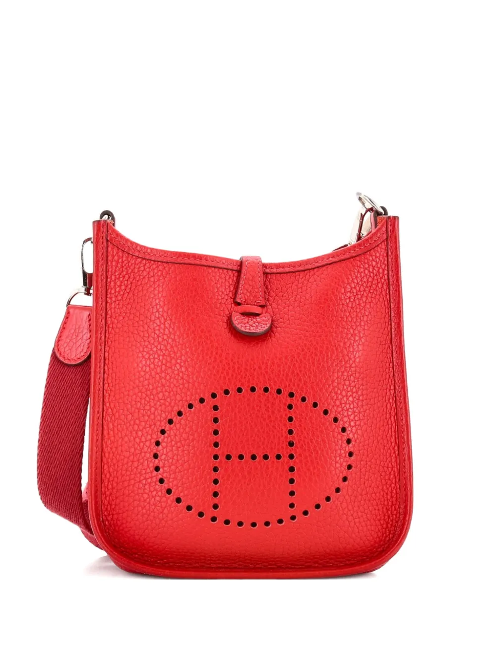 Hermès Pre-Owned Borsa a tracolla Evelyne Gen III TPM in pelle Clemence - Rosso