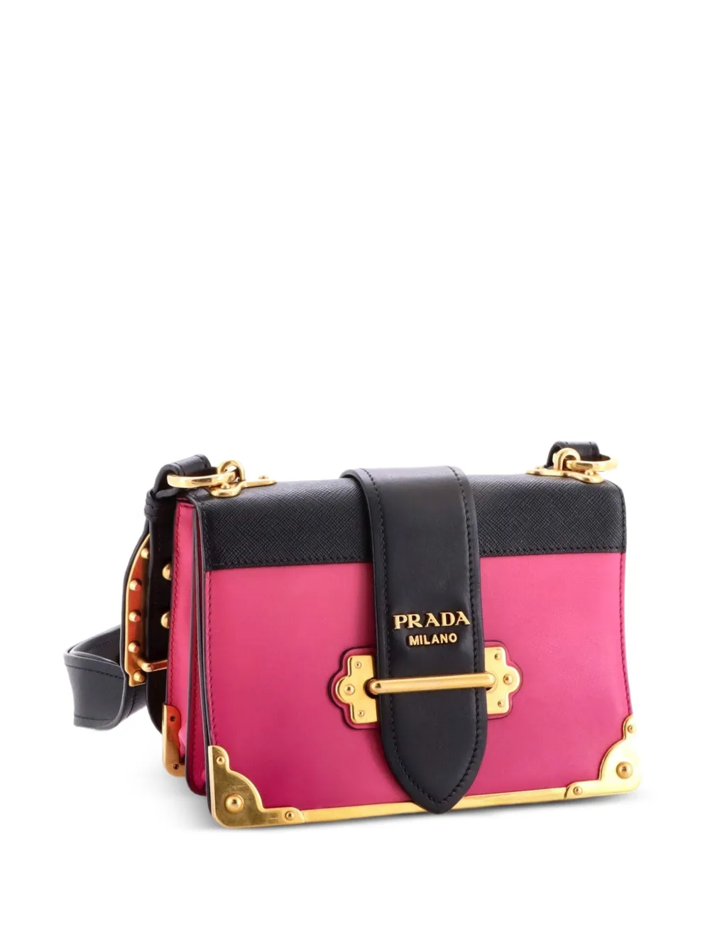 Cahier Leather And Saffiano Leather Small Crossbody Bag