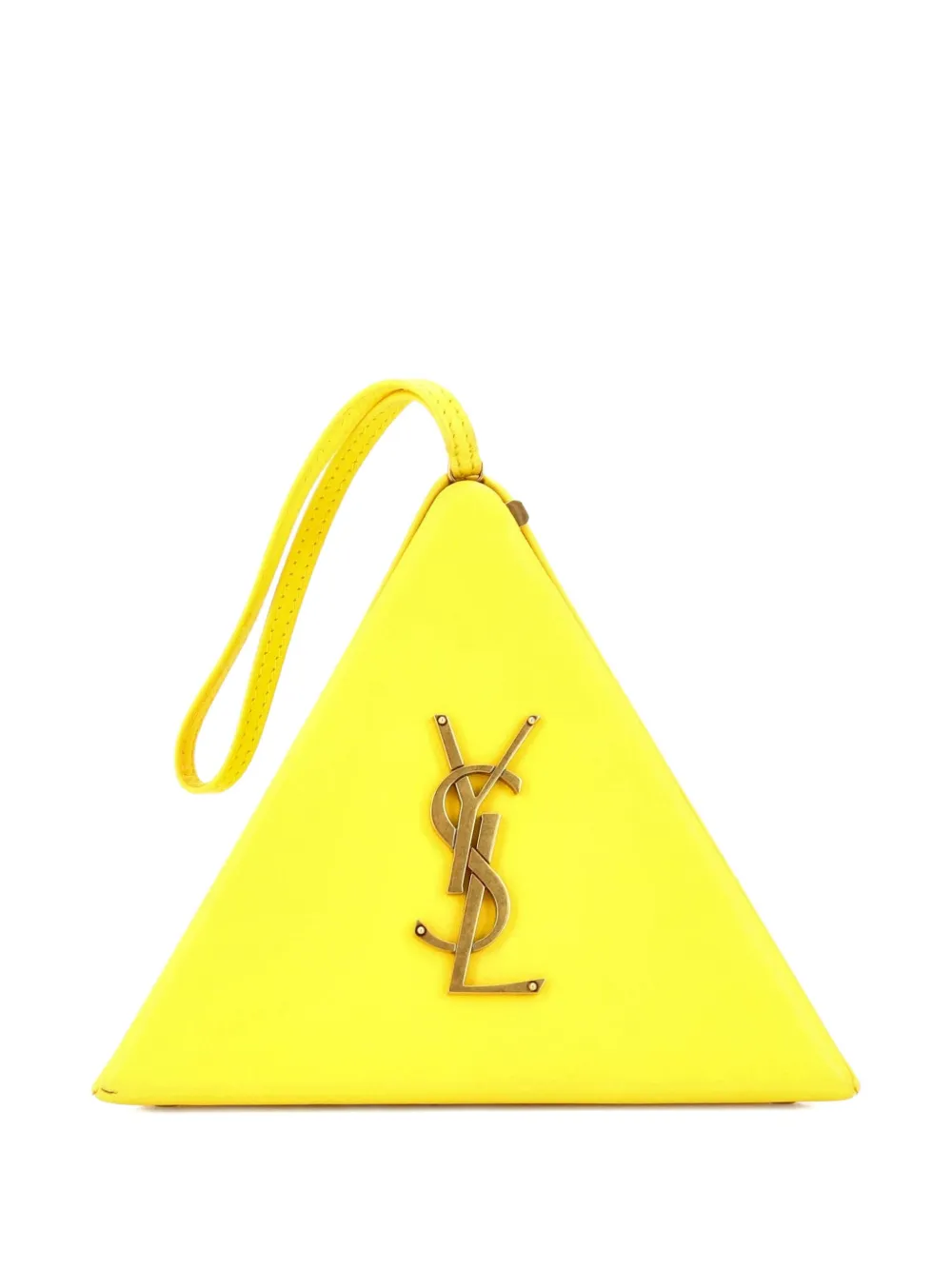 Saint Laurent Pre-Owned Pyramid Box Bag Leather Small clutch bag - Giallo
