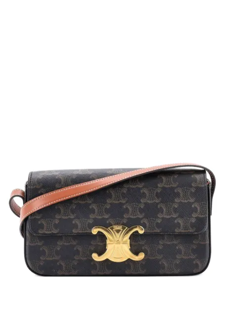 Celine Pre-Owned Triomphe East-West Triomphe Coated Canvas shoulder bag