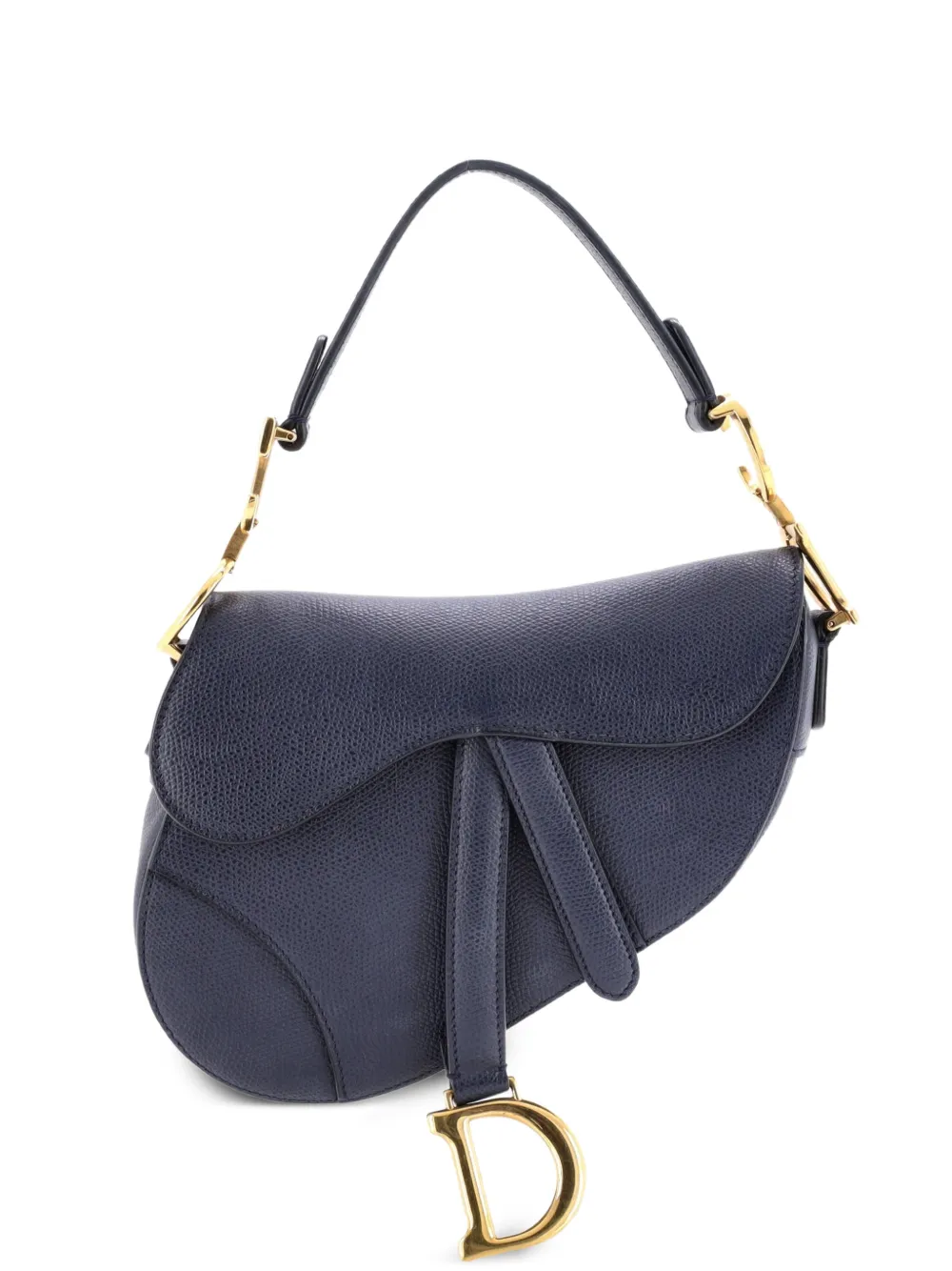 Christian Dior Pre-Owned Saddle Handbag Leather Mini shoulder bag - Blu