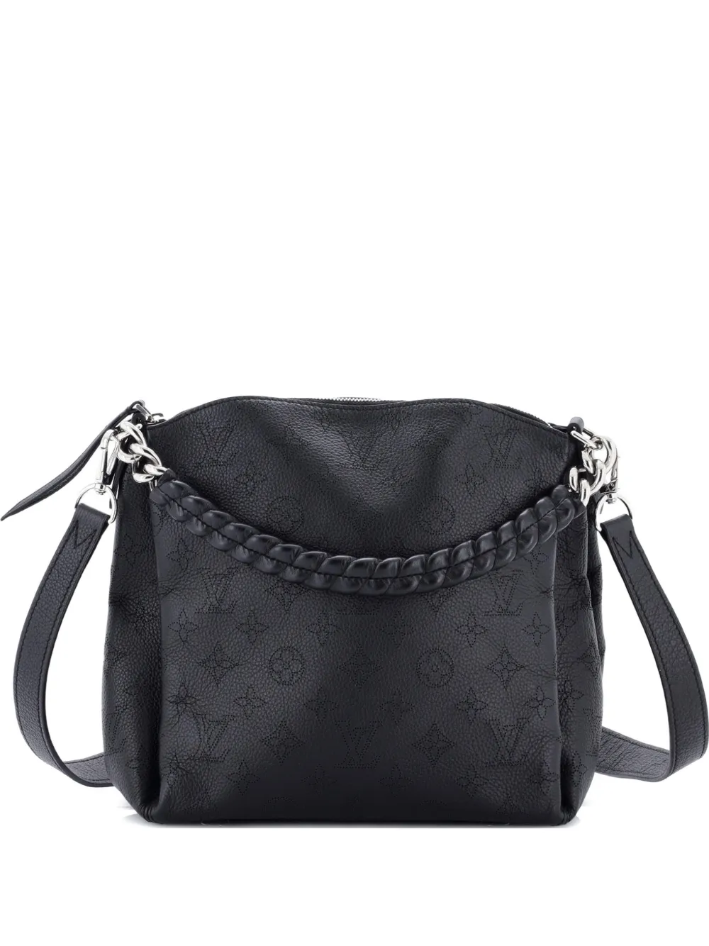 Louis Vuitton Pre-Owned Babylone Handbag Mahina Leather BB hobo bag - Nero