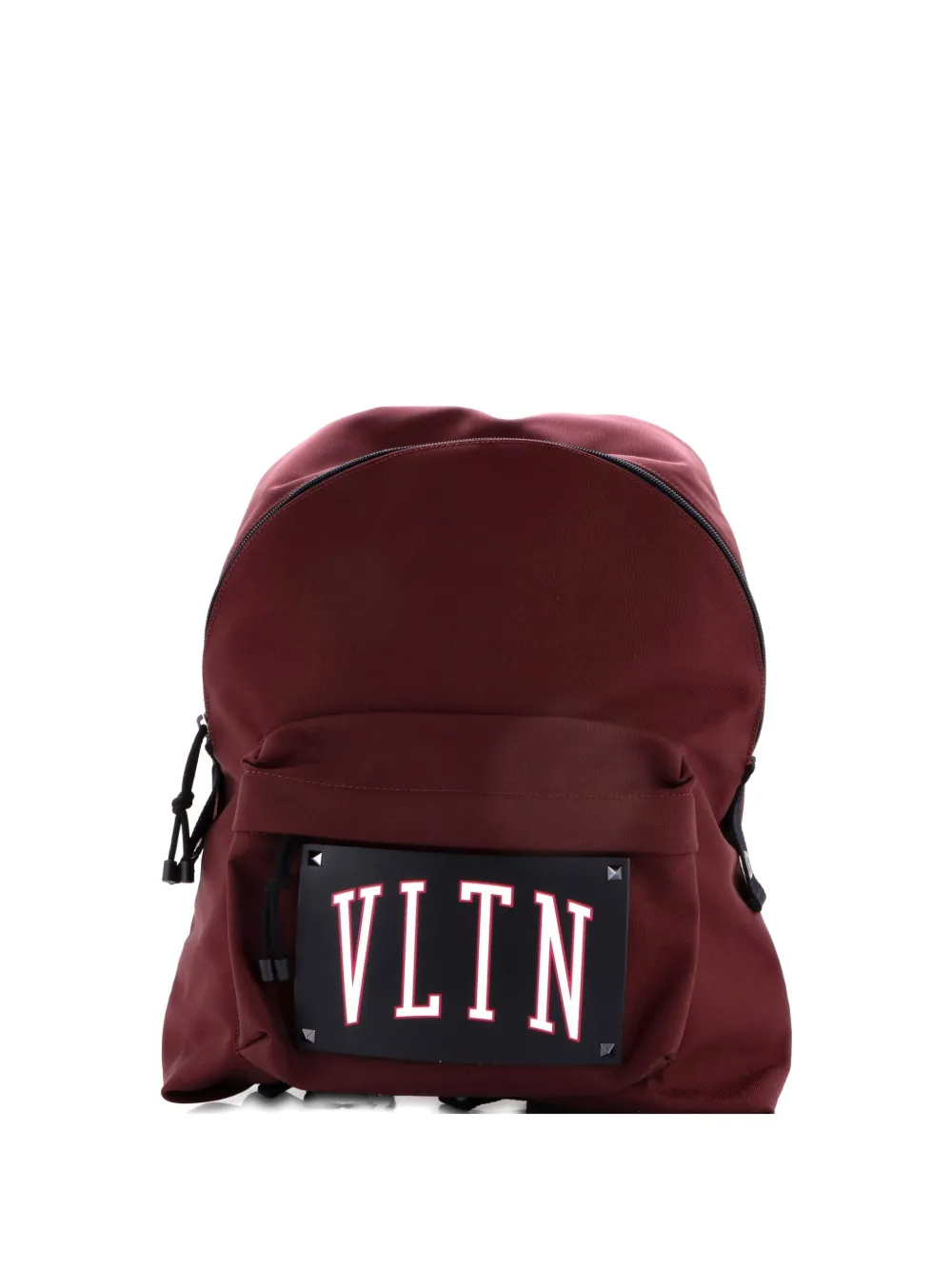 Valentino Garavani Pre-Owned VLTN Nylon with Printed Leather Large backpack - Nero
