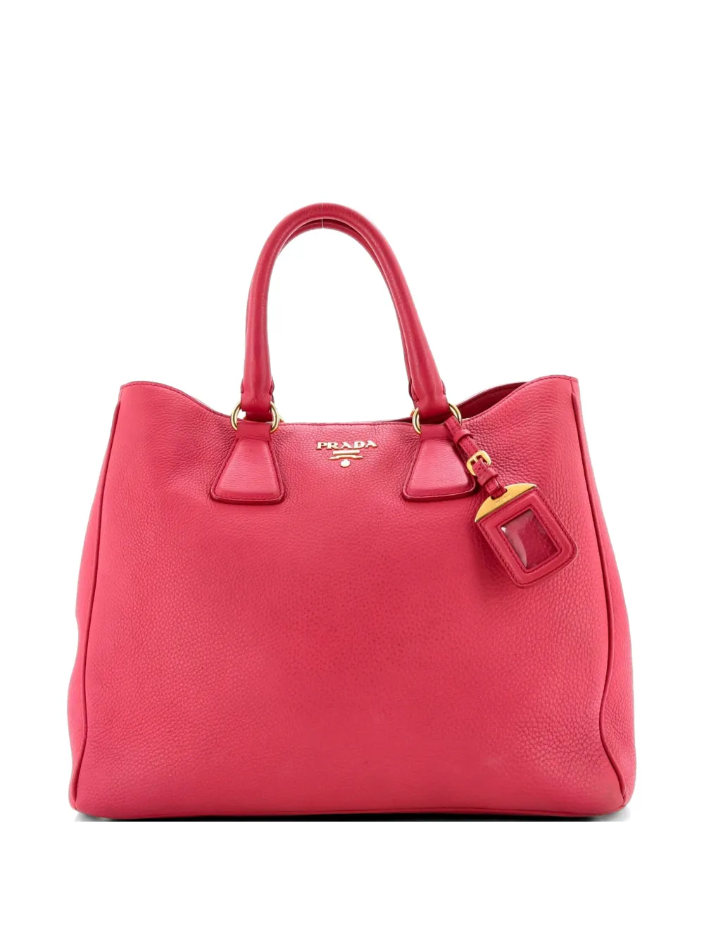 Prada Pre-Owned Borsa tote Convertible Shopper Vitello Daino grande - Rosa