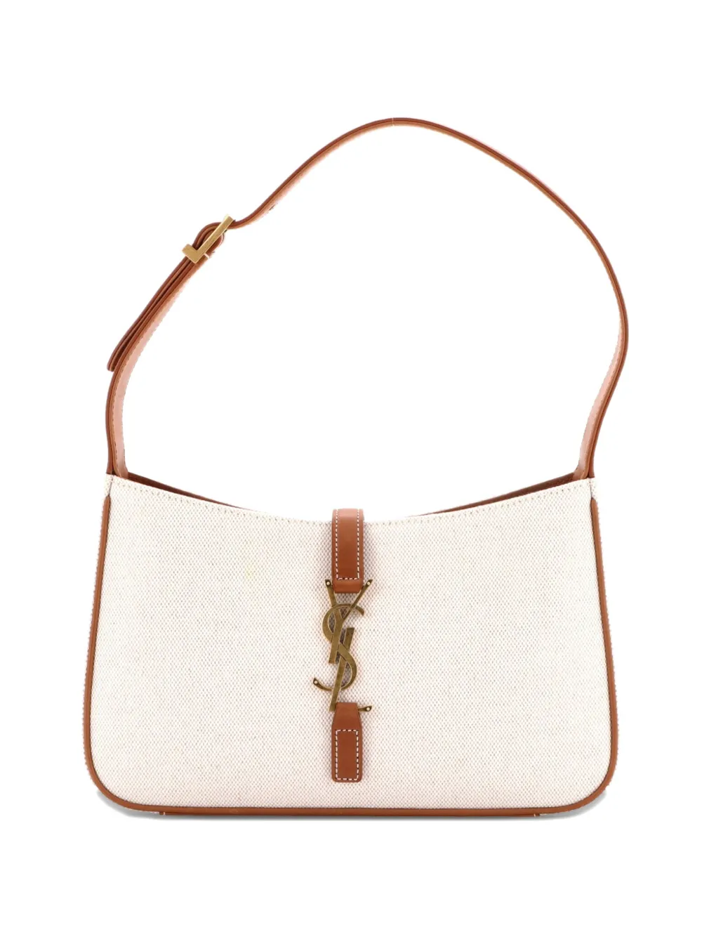 Saint Laurent Pre-Owned Le 5 a 7 Canvas Small hobo bag - Toni neutri