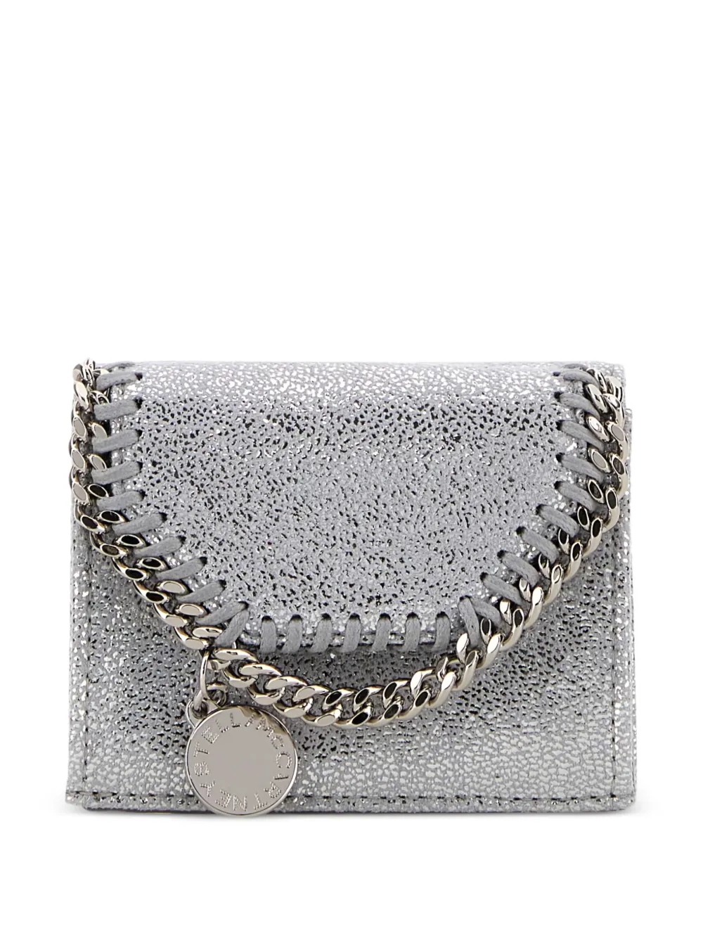 Stella McCartney Silver shaggy deer Falabella wallet - Argento