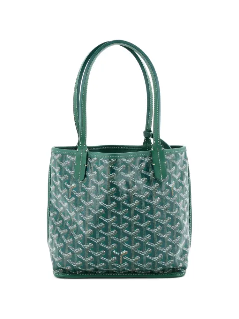 Goyard Pre-Owned bolsa satchel Anjou Reversible mini de lona revestida