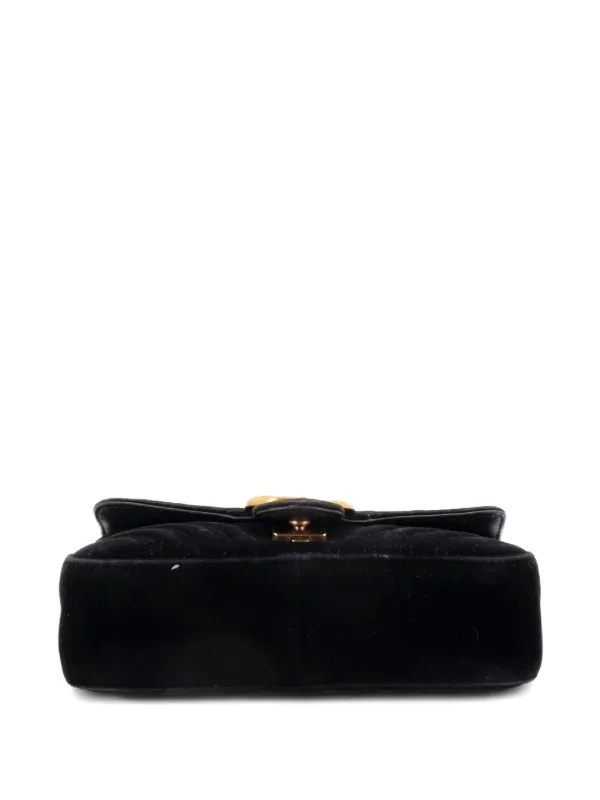 Gucci Pre-Owned GGマーモント フラップ マテラッセ ベルベット ミニ 