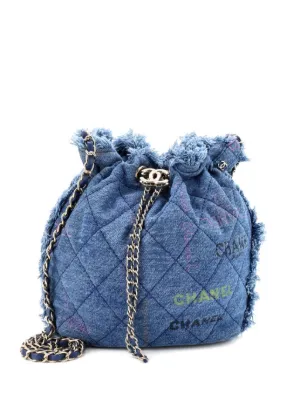 CHANEL Pre-Owned 1997 ココマークステッチ デニムバッグ | ブルー