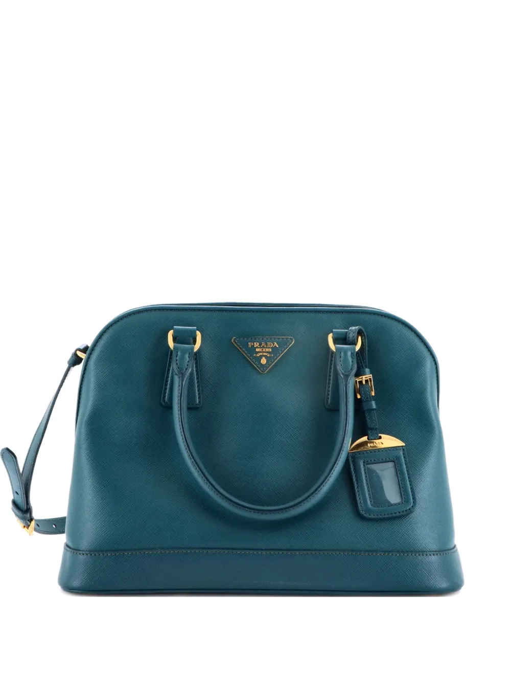 Prada Pre-Owned Open Promenade Bag Saffiano Leather Medium tote bag - Blu