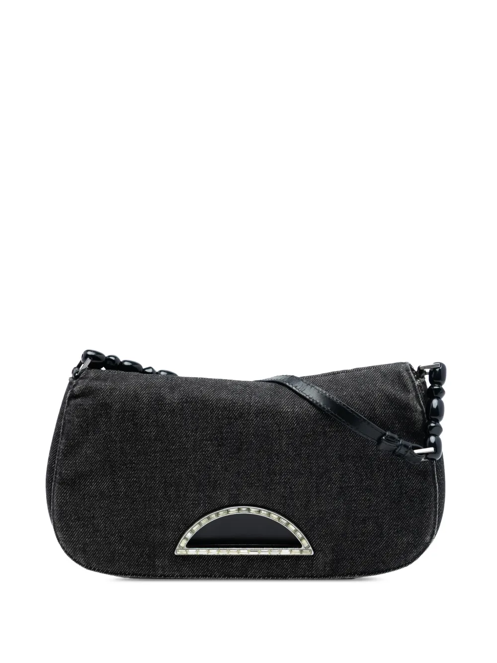 Christian Dior Pre-Owned 2000 Denim Malice Flap shoulder bag - Grigio