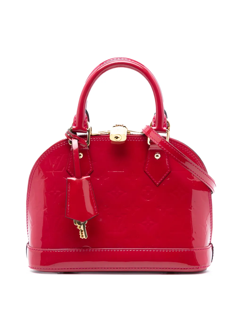 Louis Vuitton Pre-Owned 2014 Monogram Vernis Alma BB satchel - Rosso
