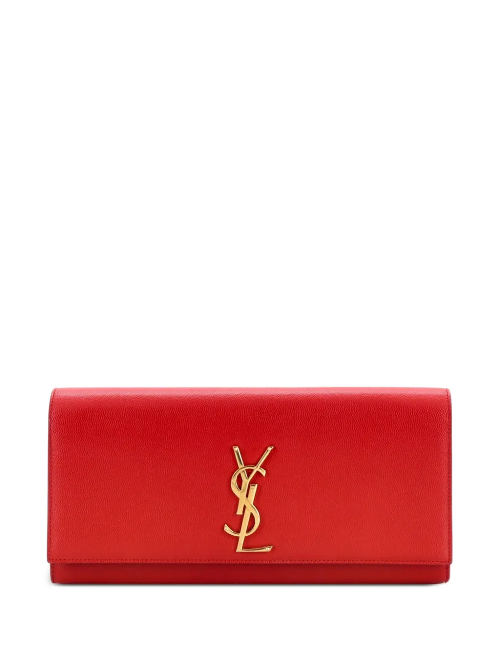 Saint Laurent Pre-Owned Classic Monogram Leather Long clutch bag - Rosso
