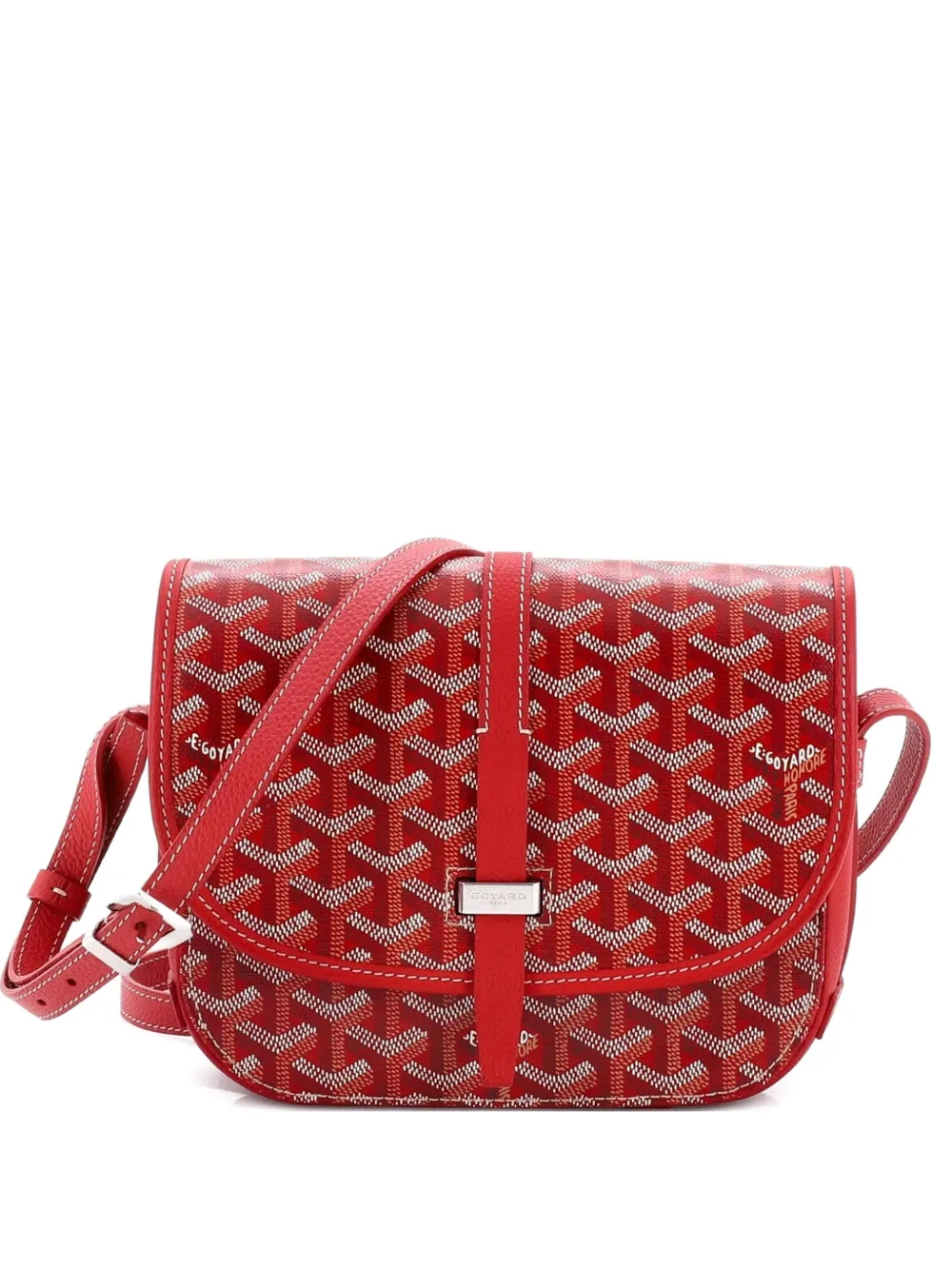 Goyard Pre-Owned Belvedere II Messenger Bag Coated Canvas PM crossbody bag - Rosso