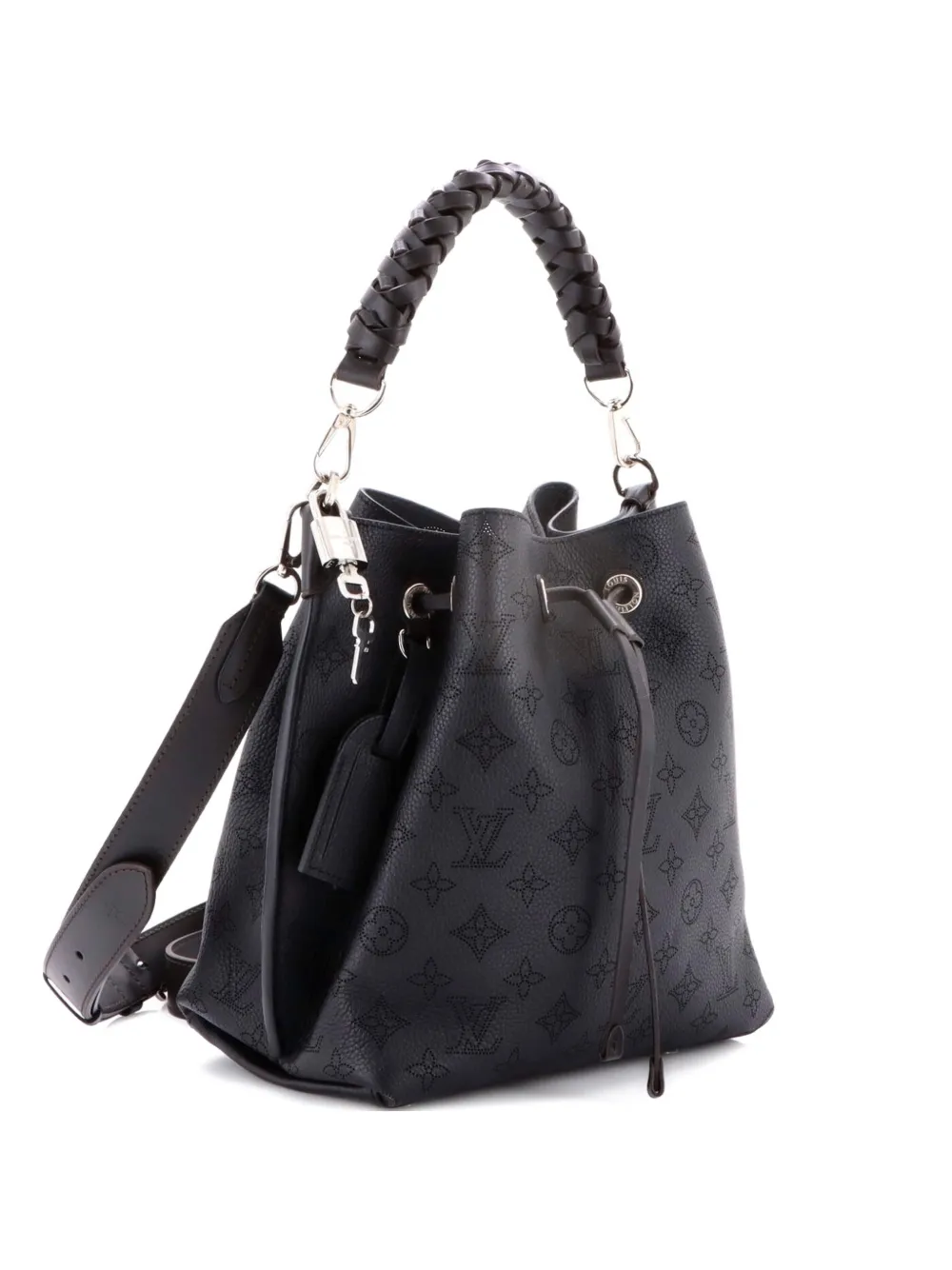 Louis Vuitton Pre-Owned Muria Mahina Leather bucket bag - Nero