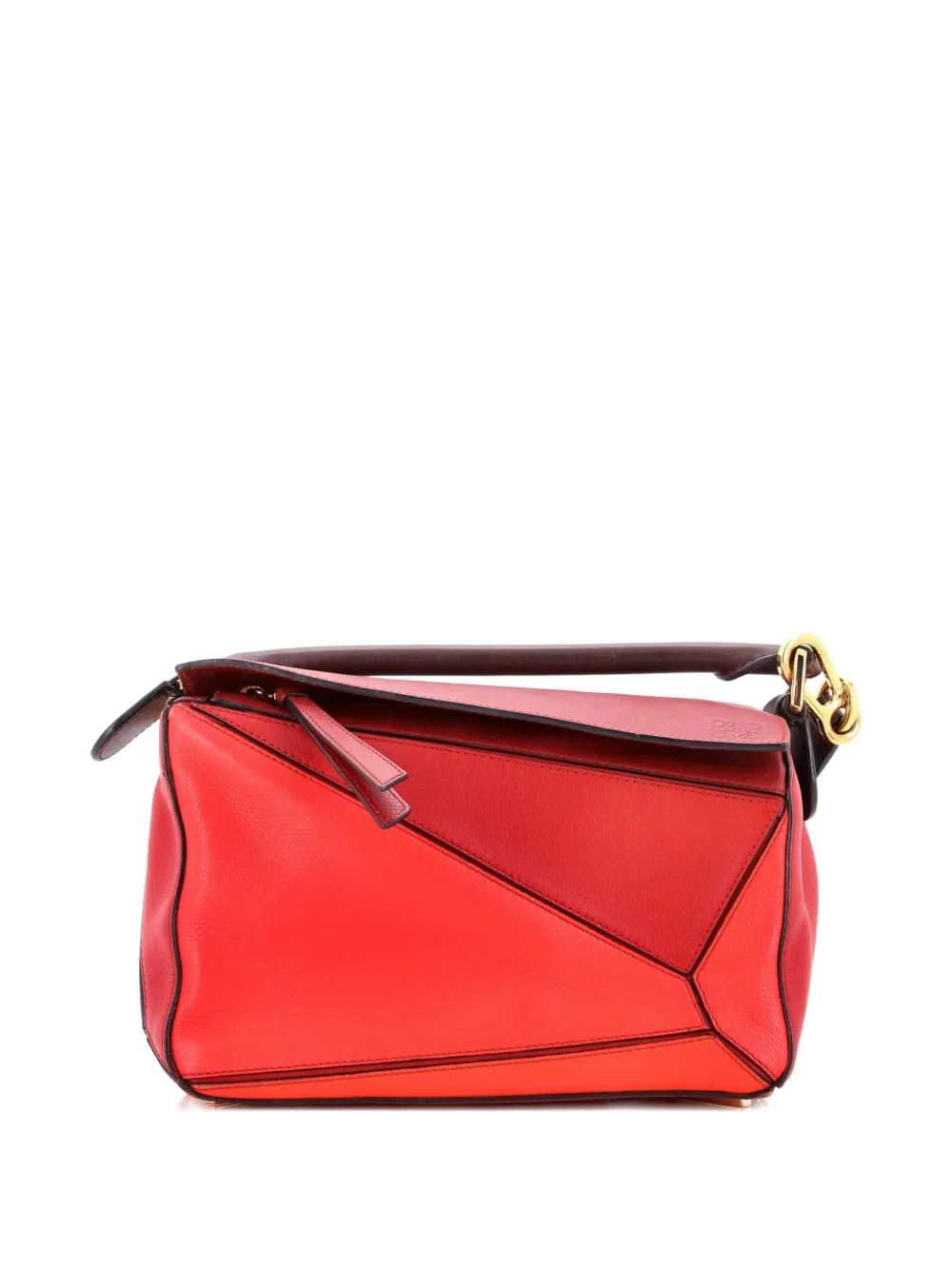 Loewe Pre-Owned Puzzle Bag Leather Small satchel - Rosso