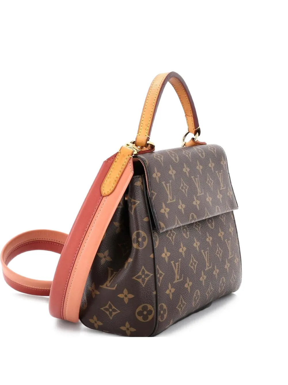 Louis Vuitton Pre-Owned Borsa a spalla Cluny BB in tela con monogramma e manico - Marrone