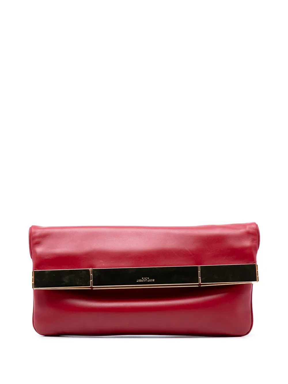 Saint Laurent Pre-Owned 2000-2012 Smooth Calfskin Courtney Flap clutch bag - Rosso