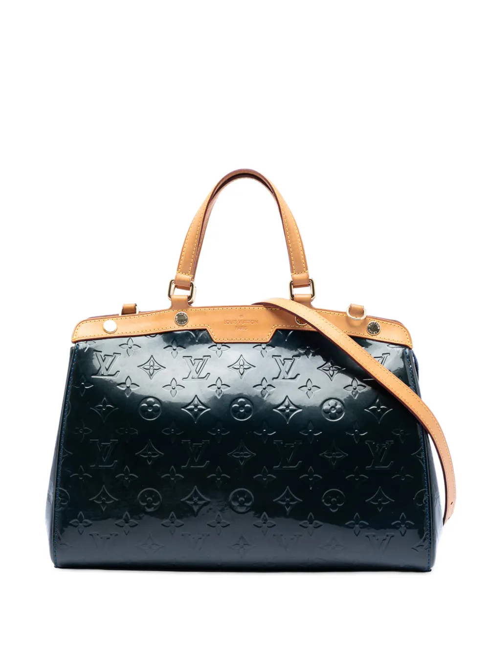 Louis Vuitton Pre-Owned 2013 Monogram Vernis Brea MM satchel - Blu