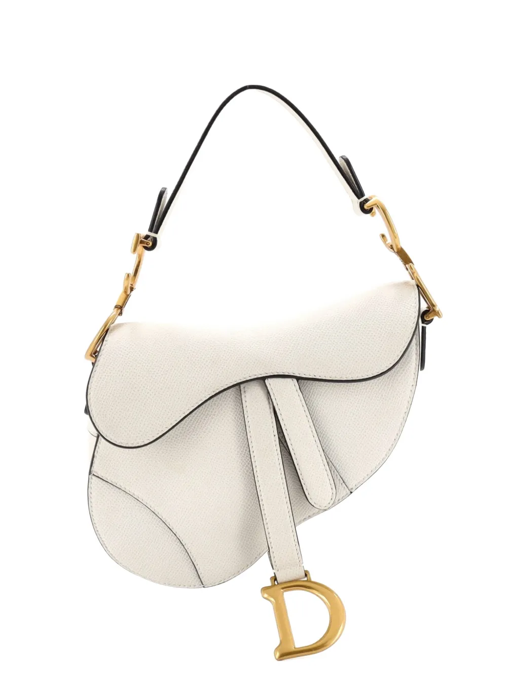 Christian Dior Pre-Owned Borsa a spalla Saddle mini in pelle - Marrone