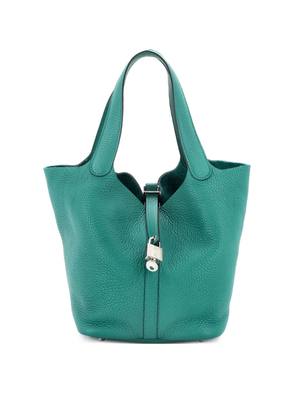 Hermès Pre-Owned Picotin Lock Bag Clemence MM bucket bag - Verde