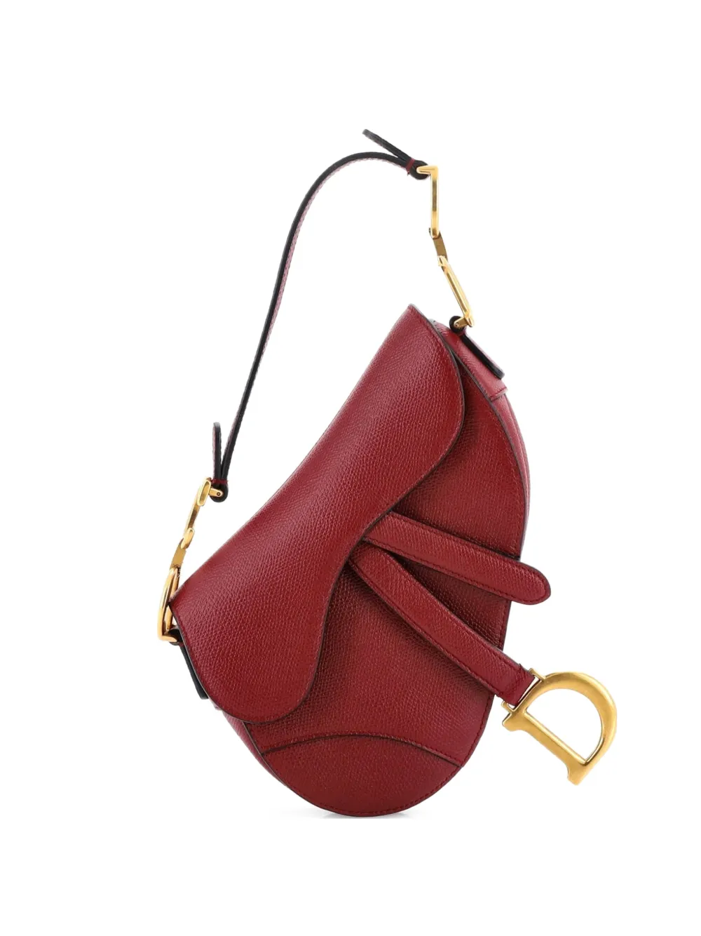 Christian Dior Pre-Owned Saddle Handbag Leather Mini shoulder bag - Rosso