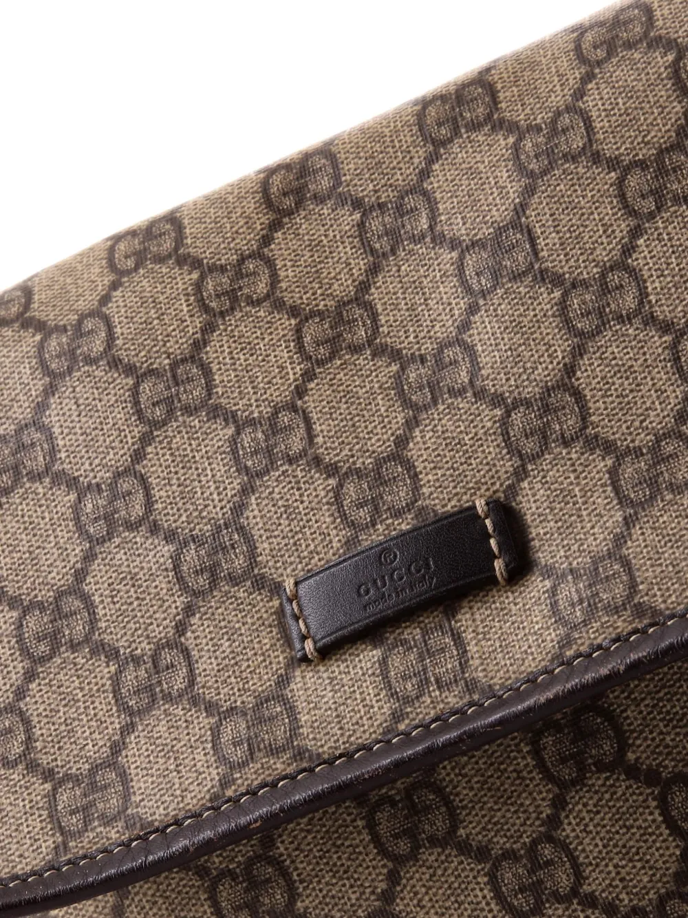 Flap Messenger Gg Coated Canvas Small Crossbody Bag
