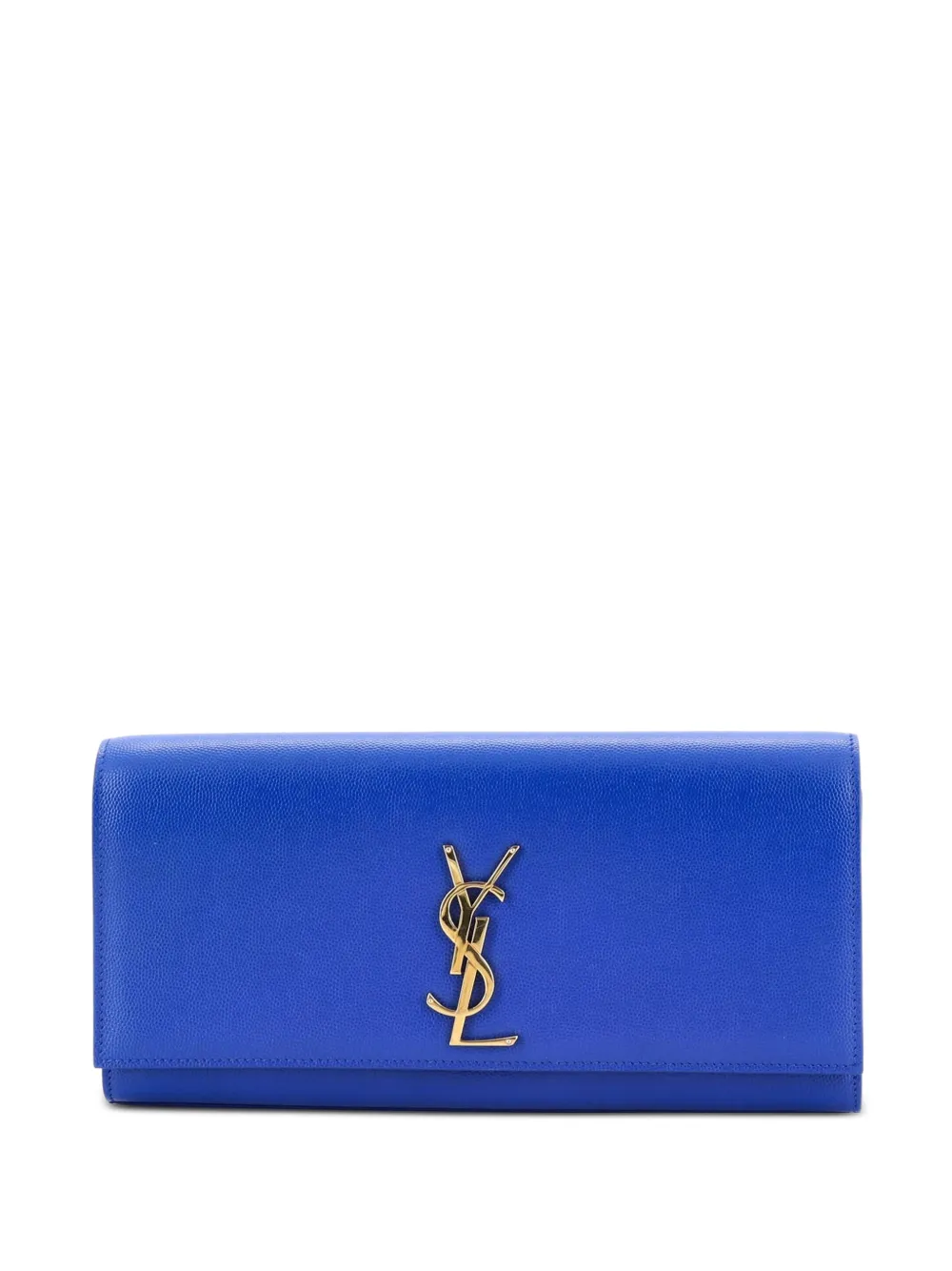 Saint Laurent Pre-Owned Classic Monogram Leather Long clutch bag - Blu