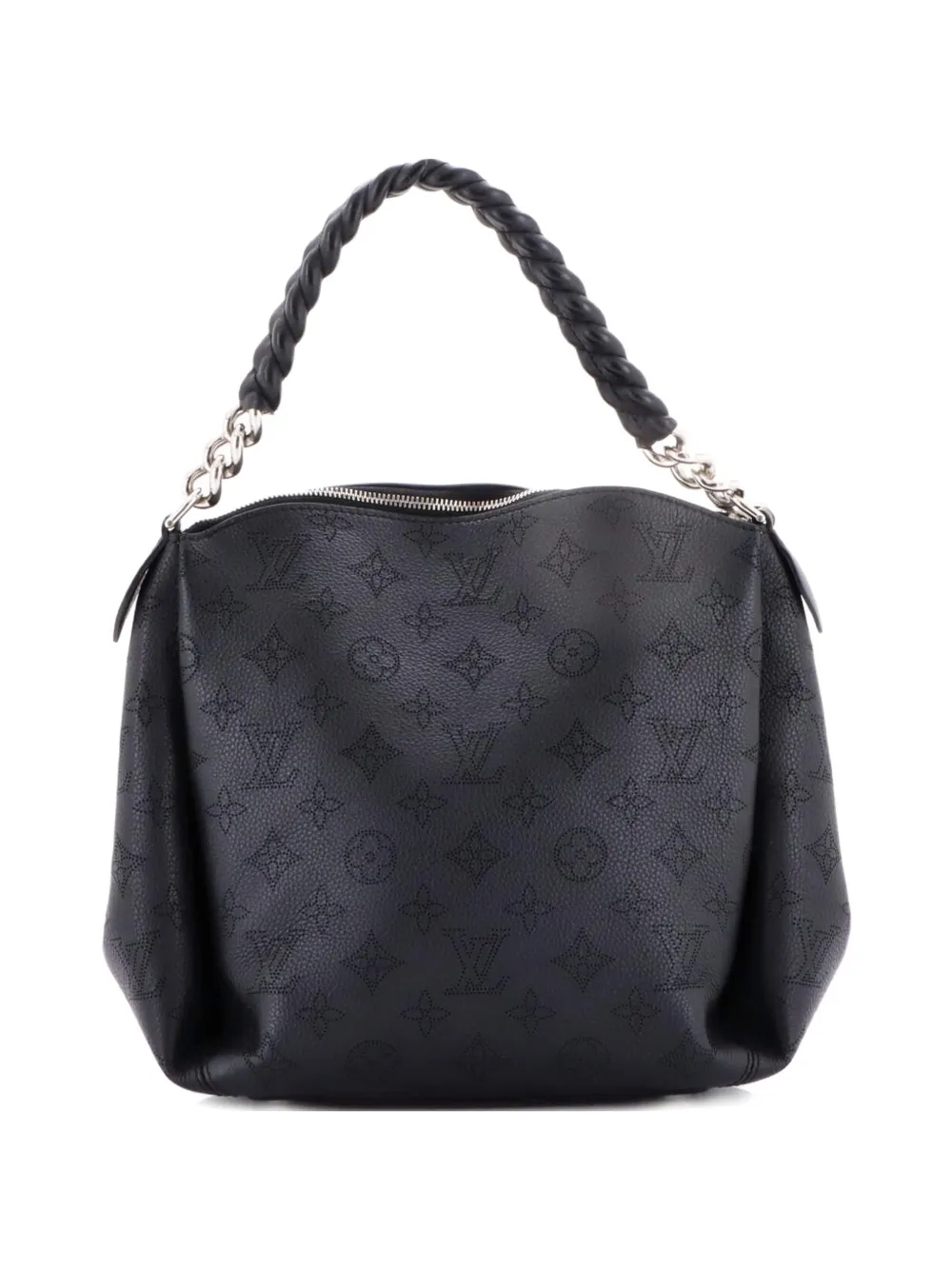 Louis Vuitton Pre-Owned Babylone Handbag Mahina Leather BB hobo bag - Nero