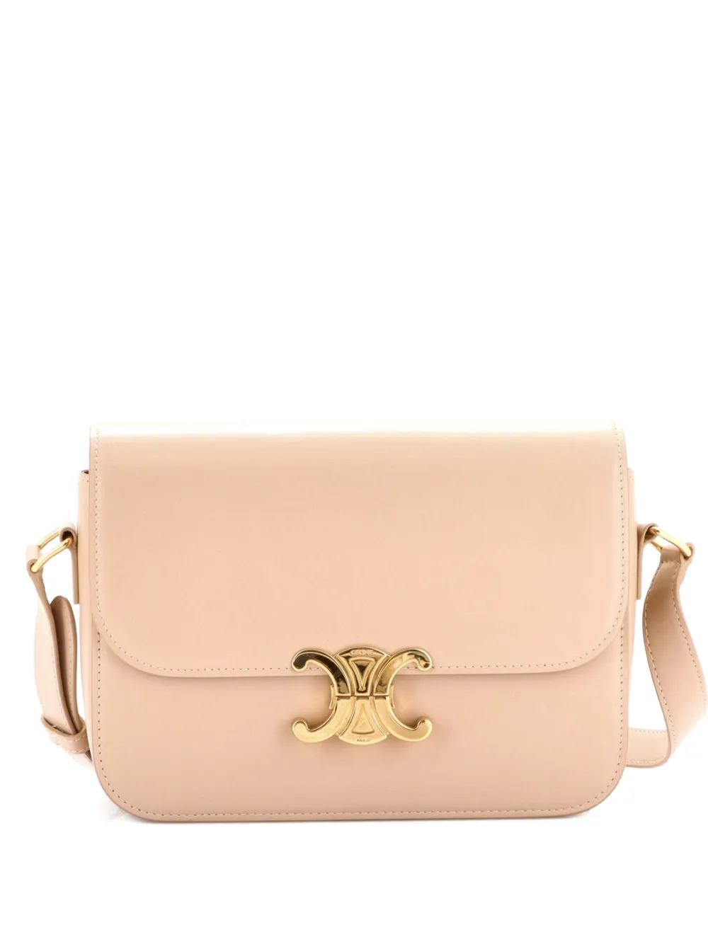 Celine Pre-Owned Triomphe Shoulder Bag Smooth Calfskin Medium crossbody bag - Toni neutri