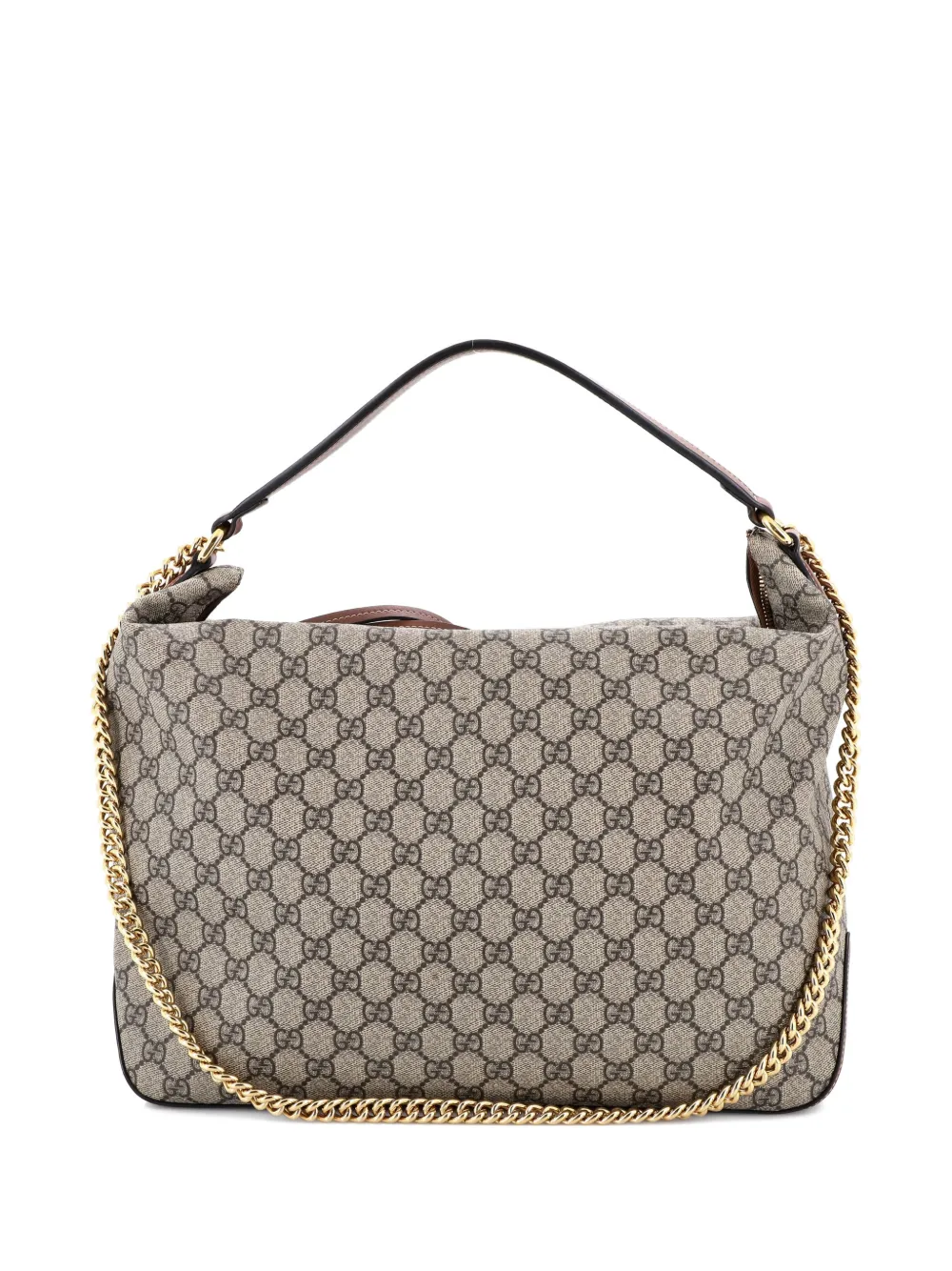 Gucci Pre-Owned Chain GG Coated Canvas Large hobo bag - Marrone