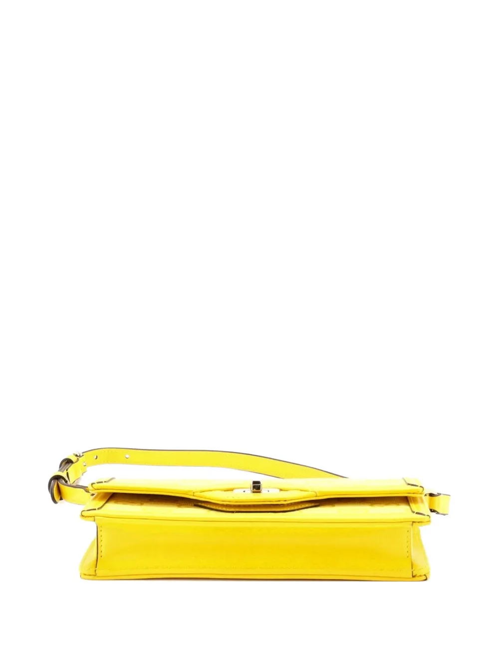  Gucci Pre-owned Sac Porté épaule Luce En Toile Gg Format Mini - Jaune 