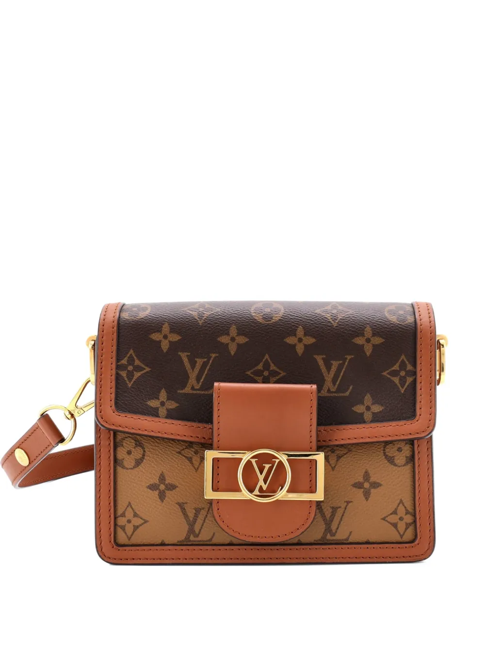 Louis Vuitton Pre-Owned Dauphine Shoulder Bag Reverse Monogram Canvas Mini crossbody bag - Marrone