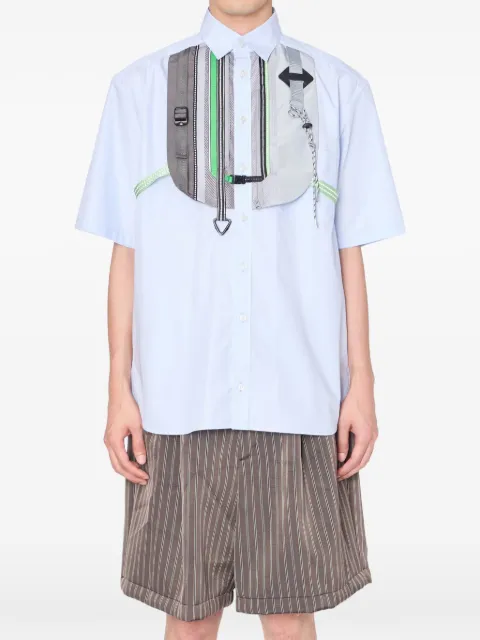 Kolor bib short-sleeve shirt