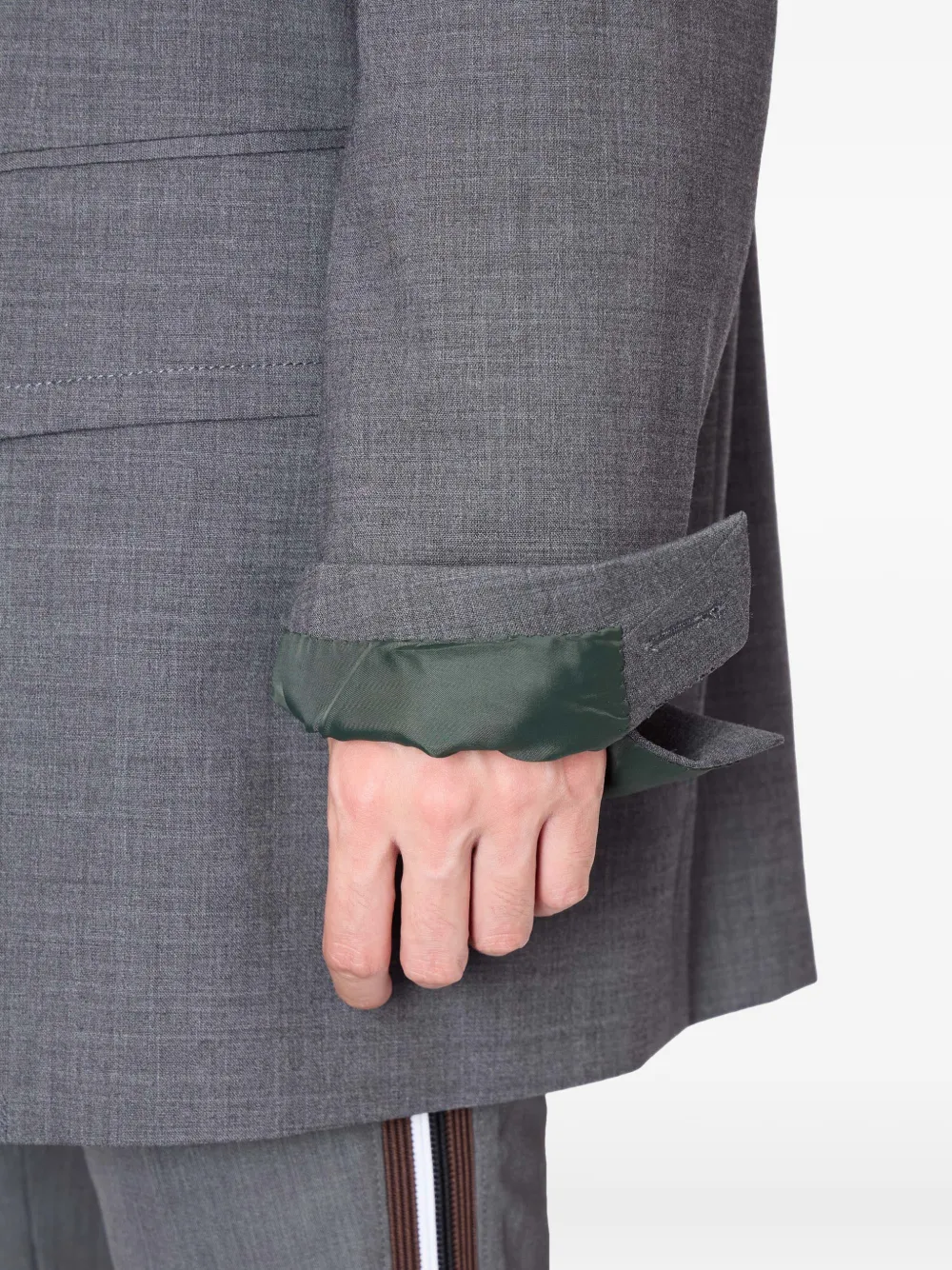 Kolor Blazer met enkele rij knopen Grijs