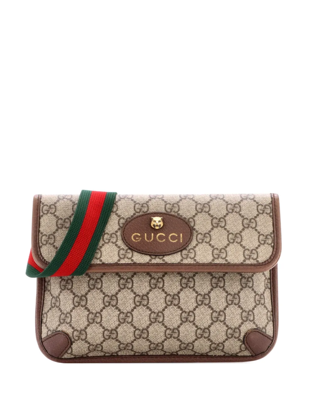 Gucci Pre-Owned Neo Vintage Flap GG Coated Canvas belt bag - Marrone